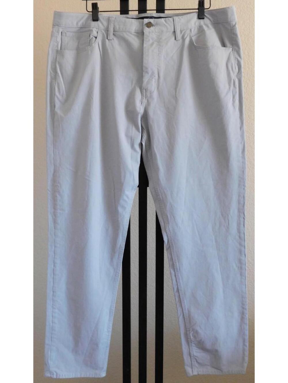 Vineyard Vines On The Go Pants Mens Size 38x32 Gray Stretch Performance Casual